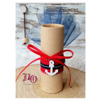 Παιδική Μπομπονιέρα Ξυλομπογιές Με Άγκυρα