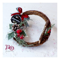 Δώρο δασκάλας Χριστουγεννιάτικο στεφανάκι