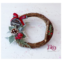 Δώρο δασκάλου Χριστουγεννιάτικο στεφανάκι