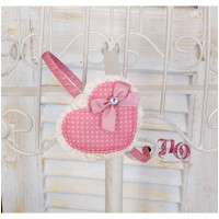 Στέκα μαλλιών πουά καρδιά