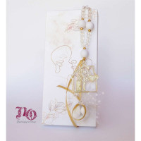 Κομπολόι σπίτι με δέντρο ζωής λευκό