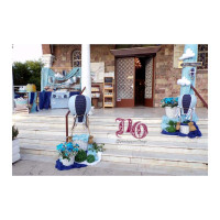 Στολισμός αερόστατο λευκό-μπλε-σιέλ