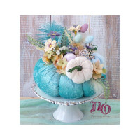 Πασχαλινή κολοκύθα γαλαζοπράσινη,τριπλή