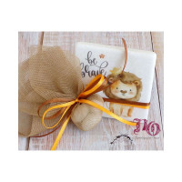 Μπομπονιέρα μαρμάρινο σουβέρ λιοντάρι