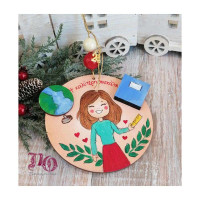 Γούρι δασκάλας ζωγραφιστό