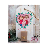 Ξύλινο ημερολόγιο για παππού-γιαγιά