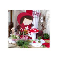 Στολισμός βάπτισης Κοκκινοσκουφίτσα Χασιά