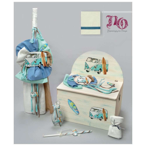 Σετ βάπτισης βανάκι/aloha/σανίδες του σερφ