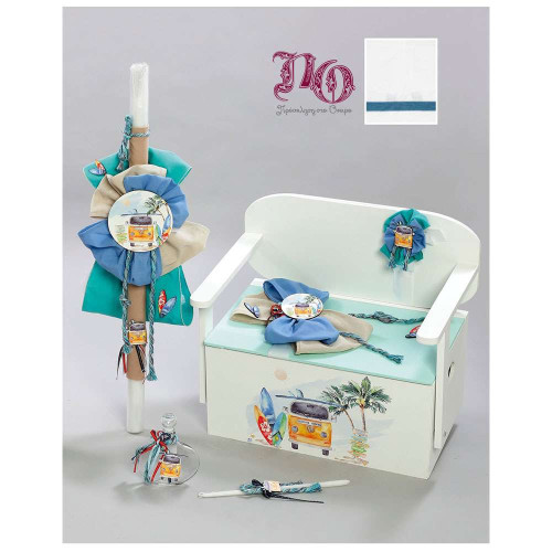 Σετ βάπτισης  aloha/βανάκι/σανίδες του σερφ GS2336