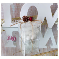 Χριστουγεννιάτικη μπομπονιέρα κουτί πλέξιγκλας