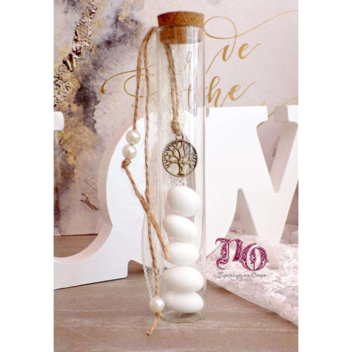 Μπομπονιέρα γάμου σωλήνας με δέντρο ζωής