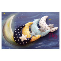 Μπομπονιέρα φεγγάρι με αστέρι