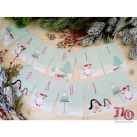 Χριστουγεννιάτικη γιρλάντα με όνομα “Letters for Santa”