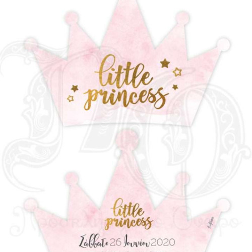 Προσκλητήριο βάπτισης σε σχήμα κορώνας