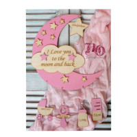 Αναμνηστικό γέννησης φεγγαράκι για κορίτσι