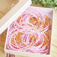 CG2134-Μαρτυρικό βάπτισης βραχιόλι με χρυσό μακαρόνι και ματάκι