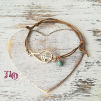 Μαρτυρικό βάπτισης βραχιόλι με σταυρό σε σταγόνα