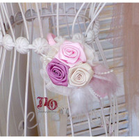 Στέκα τριαντάφυλλα εκρού-ροζ-μήλο