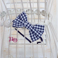 Στέκα navy καρό φιόγκος