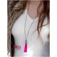 Κολιέ με φούξια κρύσταλλο