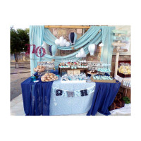 Στολισμός αερόστατο λευκό-μπλε-σιέλ