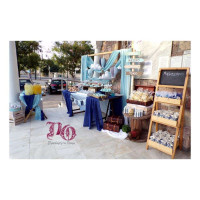 Στολισμός αερόστατο λευκό-μπλε-σιέλ