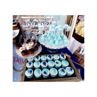 Στολισμός αερόστατο λευκό-μπλε-σιέλ