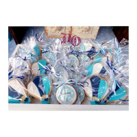 Στολισμός αερόστατο λευκό-μπλε-σιέλ