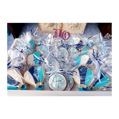 Στολισμός αερόστατο λευκό-μπλε-σιέλ