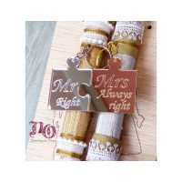 Σετ λαμπαδες μπρελόκ πλέξιγκλας για ζευγάρι