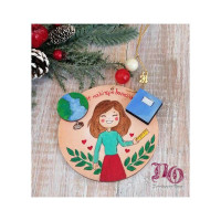 Γούρι δασκάλας ζωγραφιστό