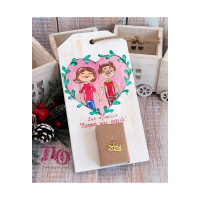 Ξύλινο ημερολόγιο για παππού-γιαγιά