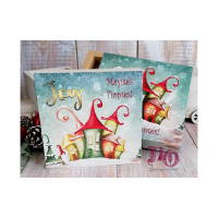 Φωτιζόμενο καδράκι σπιτάκια