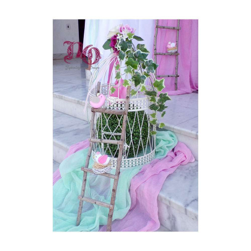 Στολισμός πουλάκια σε ροζ-βεραμάν