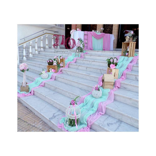 Στολισμός πουλάκια σε ροζ-βεραμάν