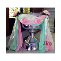 Στολισμός πουλάκια σε ροζ-βεραμάν