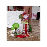 Στολισμός βάπτισης Κοκκινοσκουφίτσα Χασιά