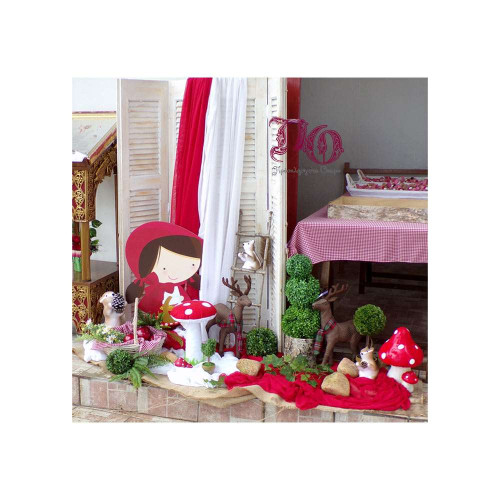 Στολισμός βάπτισης Κοκκινοσκουφίτσα Χασιά