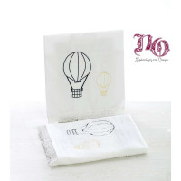 Σετ βάπτισης αερόστατο με ζωγραφισμένη βαλίτσα