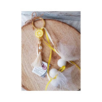 Μπομπονιέρα μπρελόκ λεμόνι οικονομική