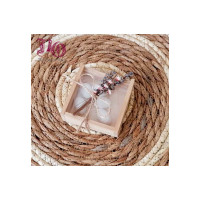 Μπομπονιέρα κουτί με λεβάντα & λουλούδια