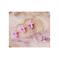 Μαρτυρικό βραχιόλι μεγάλος σταυρός-δαντέλα