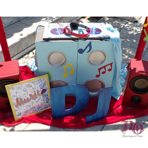 Στολισμός βάπτισης με μουσικό θέμα DJ