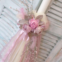 Σετ βάπτισης λουλούδια-παιώνιες