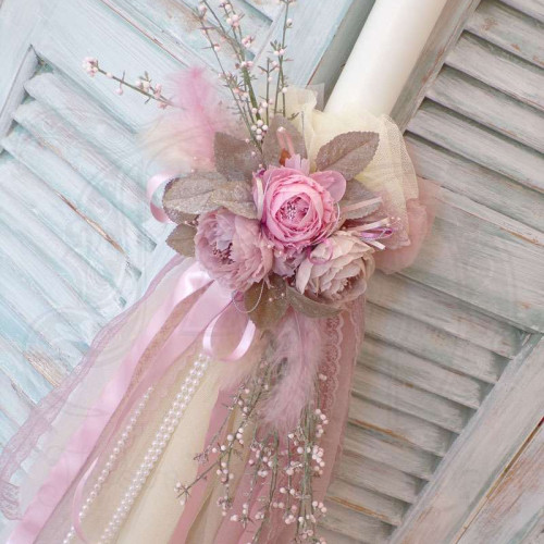 Σετ βάπτισης λουλούδια-παιώνιες