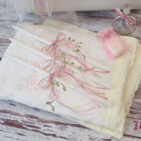 Σετ βάπτισης λουλούδια-παιώνιες