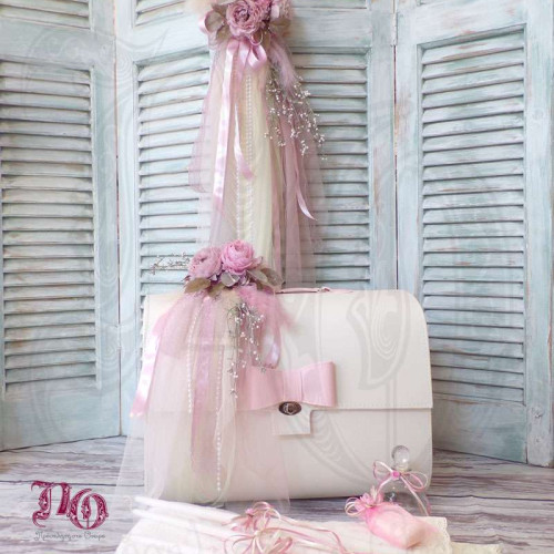 Σετ βάπτισης λουλούδια-παιώνιες