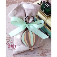 Μπομπονιέρα πουγκί μπρελόκ αερόστατο