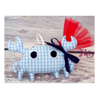 Υφασμάτινη μπομπονιέρα καβουράκι