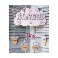 Αναμνηστικό γέννησης συννεφάκι για αγόρι